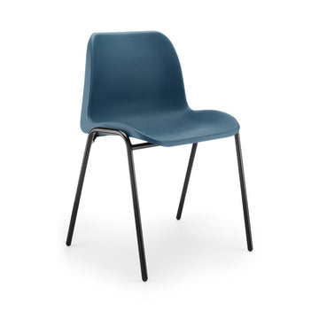 Eco Plastic Stacking Chair - Blue - 430mm